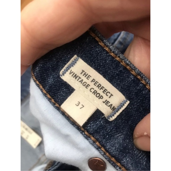 - Madewell  Perfect Vintage Crop in Cassie Wash 37 A14 - Picture 3 of 6